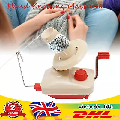 £16 • Buy Hand Knitting Machine DIY Yarn Fiber String Ball Skein Wool Winder Machine 