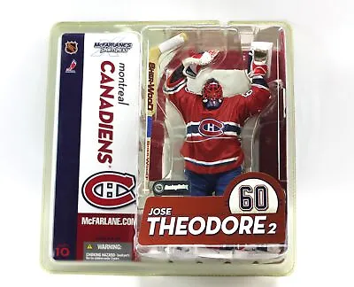 McFarlane JOSE THEODORE 2 Montreal Canadiens NHL Figure Series 10 2005 • $25