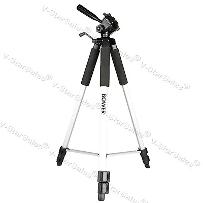 $21.95 • Buy Bower VTSL1200 59  Full Size Tripod For Canon Nikon Sony Pentax DSLR Cameras