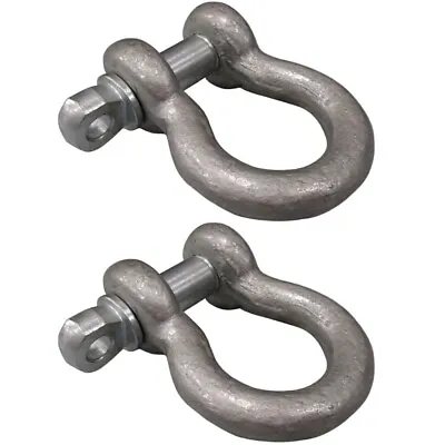 2x 3/4  Screw Pin Shackle Anchor D Ring Chain Cable Haul Lift Rope Clevis Diesel • $21.86