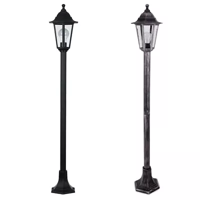 Traditional Vintage Outdoor / Garden Lamp Post Lantern LED Driveway Lighting • £15.19