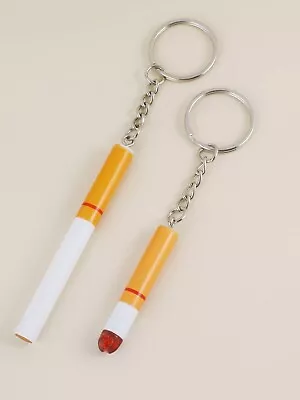 Fake Cigarette Fag Funny Joke Smokers Prank Keychain Mens Womens Birthday Gift • £3.79