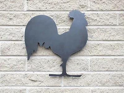 Cockerel Crowing Silhouette In Mild Steel For Weathervanes Or Features In Gates  • £23