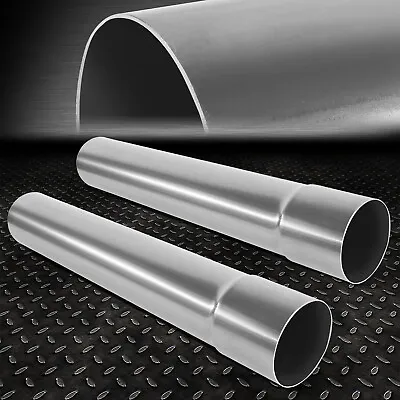 2Pcs 3  Inch OD DIY Custom 18  Length Mild Steel Straight Exhaust Pipe Tubing • $30.64