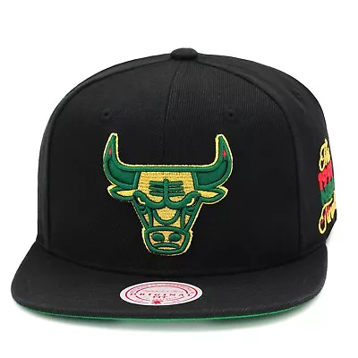 Mitchell & Ness Chicago Bulls BHM (Black History Month) Snapback Hat - Black • $37.90