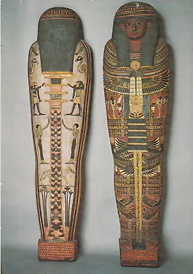 EGYPTIAN MUMMIES (Louvre Paris) - Vintage POSTCARD • £3.97