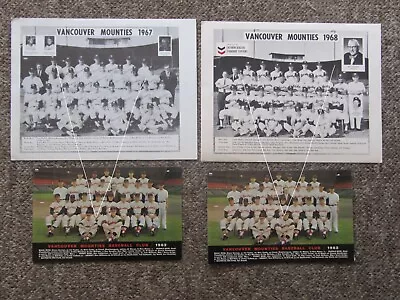 ORIGINAL 1962 - 1968 Vancouver Mounties  Team Photos. Pacific Coast League • $47.99