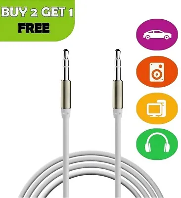 1M - 3.5mm Jack Plug Aux Cable Audio Lead For To Headphone MP3 IPod PC Car Phone • £2.79