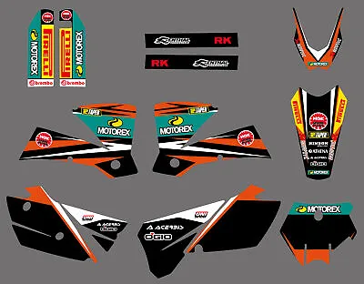 Team Graphics Decals Stickers For KTM 200 250 300 450 525 SX 2003-2004 • $46.54