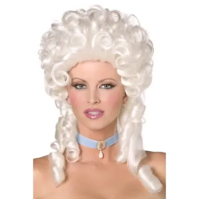 £16.99 • Buy Marie Antoinette Wig White Curly Baroque Vitctorian Ladies Fancy Dress New