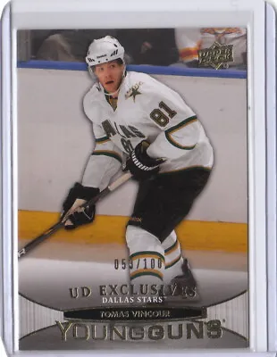 11/12 2011/12 Upper Deck Young Guns Exclusives #213 Tomas Vincour Stars /100 • $14.95