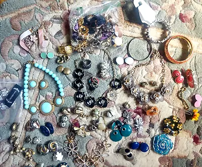 Vintage Modern Junk Jewelry Mixed Lot For Wear And Crafts Earrings Necklace More • $19.99