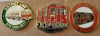 London Underground District & Epping Badges X 3 • £8.99