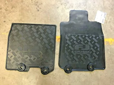 Toyota PZQ2060320 Front Rubber Floor Mats For FJ Cruiser - Black • $52