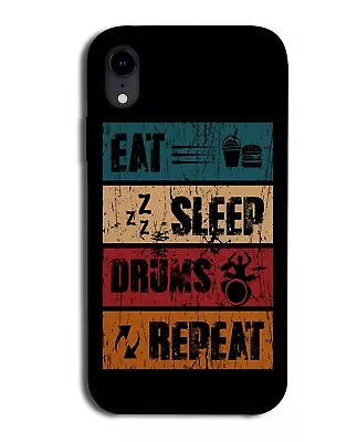 Eat Sleep Drums Repeat Phone Case Cover Drummer Funny Player Drum Design DA10 • £12.99