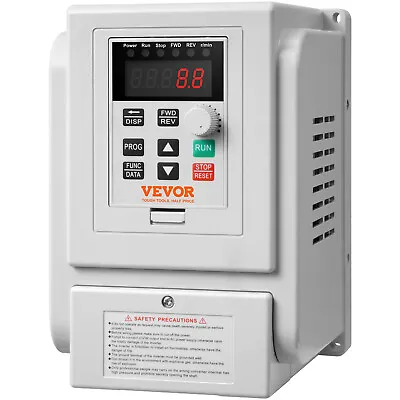 VEVOR 5HP 4KW 220V Variable Frequency Drive VFD For 3-Phase Motor Speed Control • $129.99