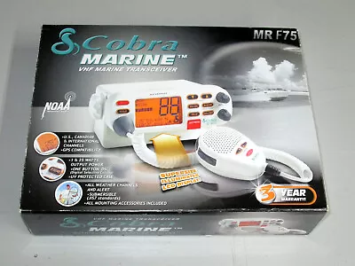 Boat Cobra Marine MR F75 Marine VHF Transceiver GPS Compatibility  Option Mount • $120