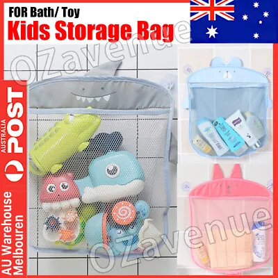 Baby Kids Bath Toy Holder Storage Bag Net Organiser Hanging Bathroom Shower Mesh • $5.59