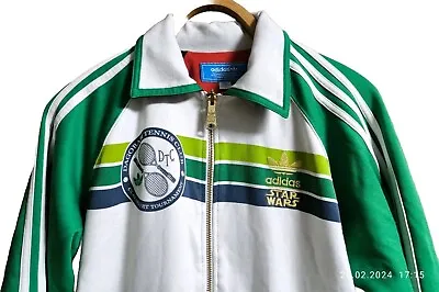 Vintage Star Wars Reversible Rare Tennis Zip Up Embroidered  Adidas  Jacket • $199