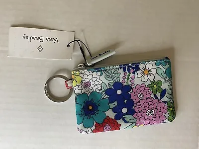 Vera Bradley Lighten Up Zip ID Case Far Out Floral • $17