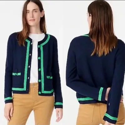 J.Crew 100% Merino Wool Twee Coquette Cardigan Size XS • $58.99