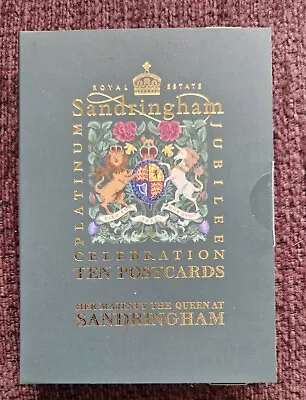 Sealed Sandringham  Platinum Jubilee Set Of Ten Postcards Queen Elizabeth Ii • £9.99