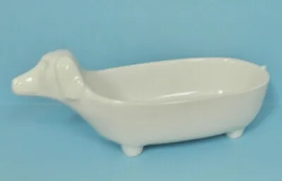 New White Dachshund Ceramic Serving Bowl NWT • $30