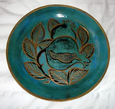 Mid-Century Modern ART POTTERY STUDIO POTTERY HAND PAINTED PLATE By Betty Boyce • $49.97