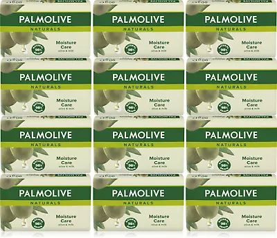 12x  Palmolive Naturals Moisture Care Olive & Milk Soap Bar  90g • £10.99
