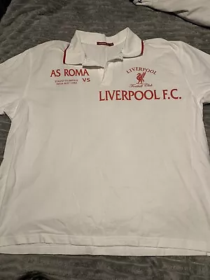 £20 • Buy Liverpool Souvenir Polo Shirt From Rome 1984 European Cup Final Xxl