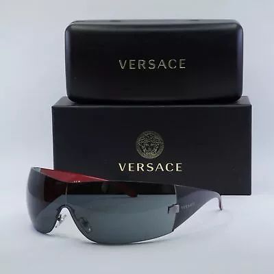 VERSACE VE2054 100187 Gunmetal/Dark Grey 41-141-115 Sunglasses New Authentic • $169.45