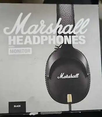 $47.99 • Buy Marshall Monitor Over The Ear Corded Headphones - Black Open Box