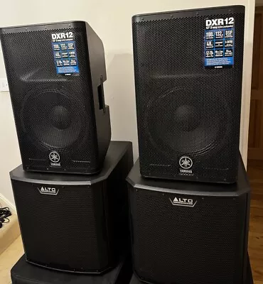 YAMAHA DXR12 7200 Watts ACTIVE  PA SYSTEM Inc ALTO SUBWOOFERS • £1895