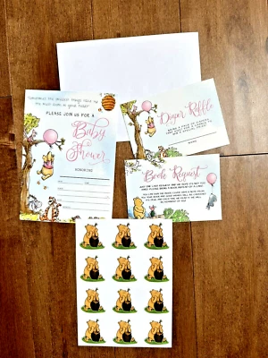 Best Winnie The Pooh Baby Shower Invitations Deals | Dealsan