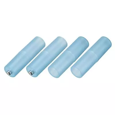 AAA To AA Battery Adapter With Metal Contacts On One Bottom Blue 4 Pcs • $6.65
