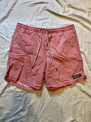 Men’s Medium Red/Salmon Vineyard Vines Swim Trunks • $14.77