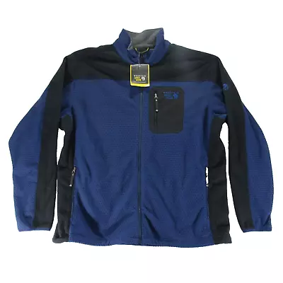 Mountain Hardwear Octans Fleece Jacket Men’s 2XL Blue Full Zip Outdoor Hiking • $59.99