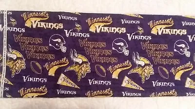 Minnesota Vikings Cotton Fabric 9x44 Inches1/4 Yard-Sewing Quilting Masks • $5.95