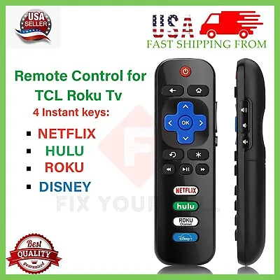 New Replaced Remote FIT For ROKU TV TCL/Sanyo/ Element/ Haier/ RCA/ LG/ Philips • $5.94