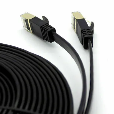 £1.99 • Buy CAT7 RJ45 Ethernet Network High-speed LAN Patch Cable FLAT 1M-10M