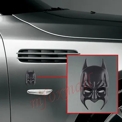 £4.68 • Buy Auto Accessories Decorate 3D Batman Emblem Badge Logo Decal Sticker Trim Black
