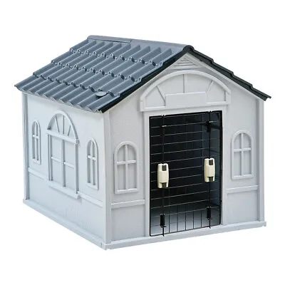 XL Large Villa Dog Kennel House Weatherproof For Indoor And Outdoor Pet Shelter • £65.95