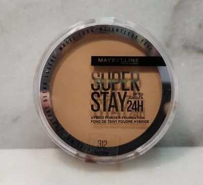 1- Maybelline Super Stay Up To 24HR Hybrid Powder-Foundation #312 • $10