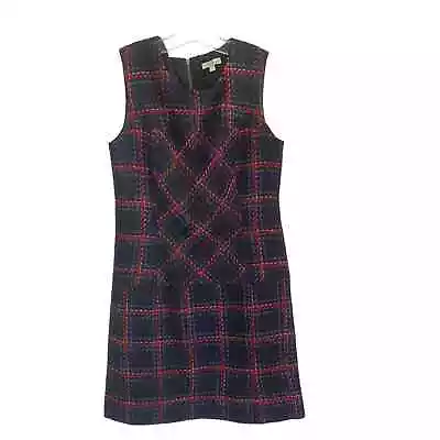 Shoshanna Adelia Cambridge Plaid  Tweed Sleeveless Dress Size 2 • $40