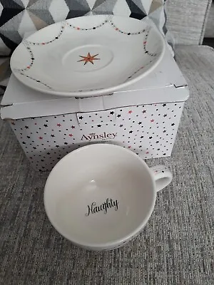 £4.99 • Buy Aynsley Naughty Cappuccino Cup & Saucer New