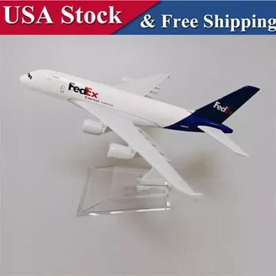 Metal Airplane Model Air FEDEX Model Plane 16cm Airways Airbus A380 Aircraft US • $15.19