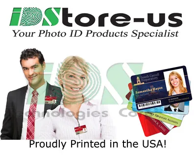 Full Color Custom Printed ID Cards PVC High Quality Printed Personalized ID's • $9.50