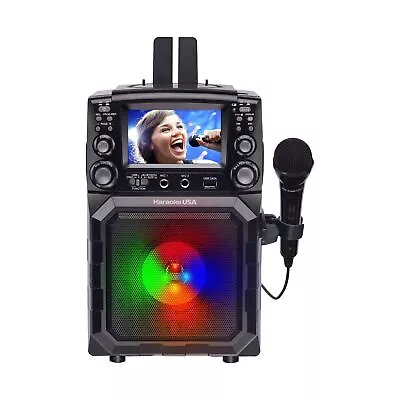 Karaoke USA Portable Karaoke Machine With 4.3” Color TFT Screen Bluetooth • $122.10