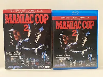 Maniac Cop 2 & 3 Blu-Ray + DVD W/Limited Collectors Slipcovers Horror Killer Cop • $45