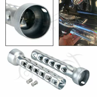 8  Long. 1 7/8  Baffles 2  O.D. Exhaust Pipes For Harley Street Glide FLHX FLTR • $19.93